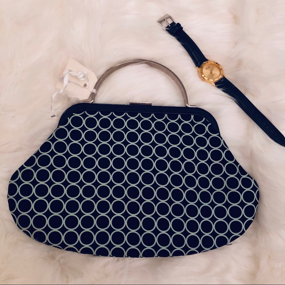 Banana Republic Circle Print Handbag - Picture 2 of 11